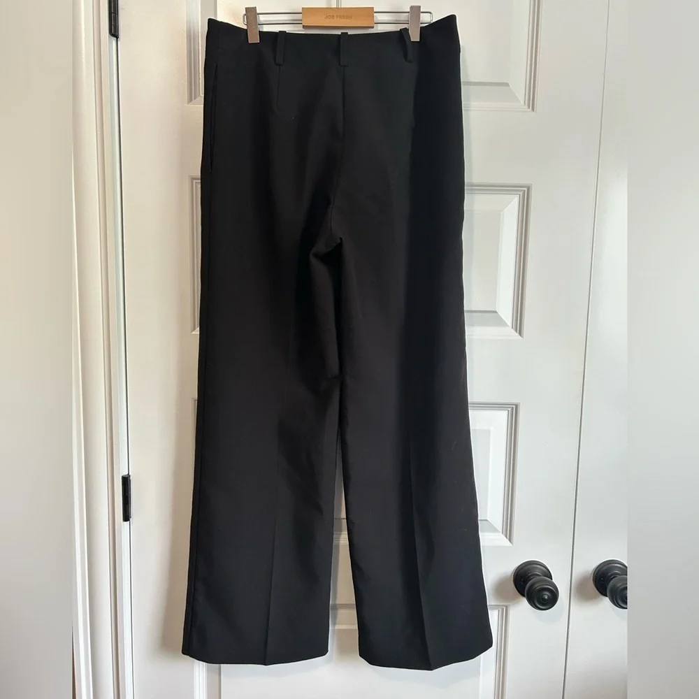 Ever New Classic Black Wide Leg Pants 6 Petite - Picture 6 of 8